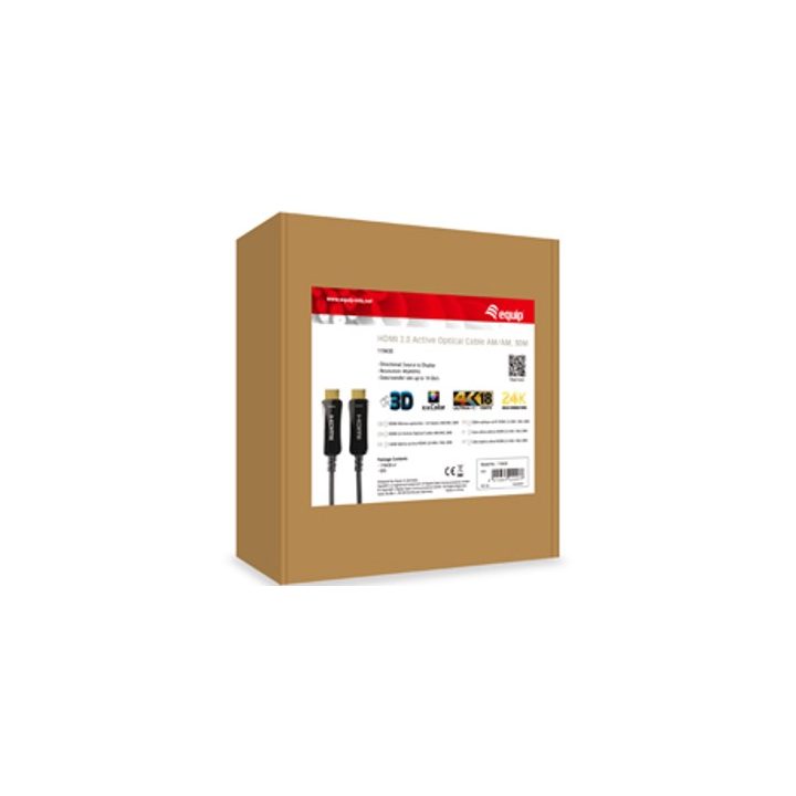 Equip 119432 Active Optical HDMI 2.0 Cable, 70 m, 4K/60 Hz