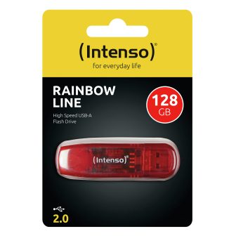 Intenso 3502491 Pen Drive USB 2.0 Rainbow 128GB Vermelho