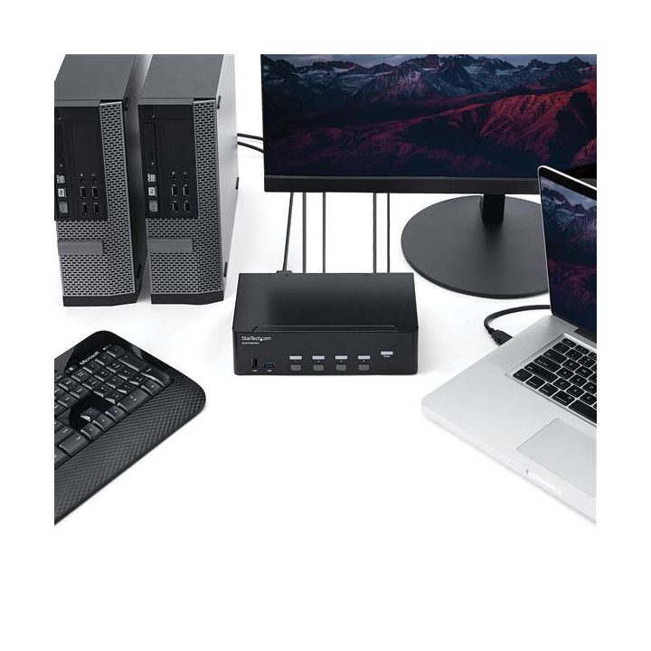 StarTech.com Switch Conmutador KVM de 4 Puertos HDMI - 4K de 30Hz -…