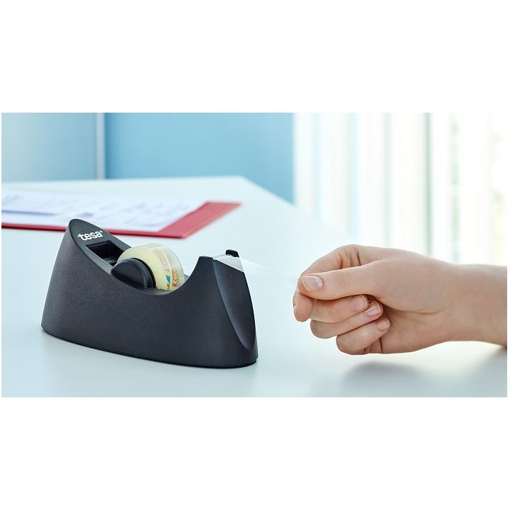 TESA 53917-00000-00 Easy Cut Curve Non-Slip Desktop Tape Dispenser +…