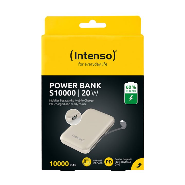 Powerbank Intenso S10000 10000 mAh bege 20W (7333031)