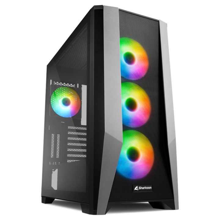 Sharkoon ELITE SHARK TG7M RGB Preto (4044951035069)