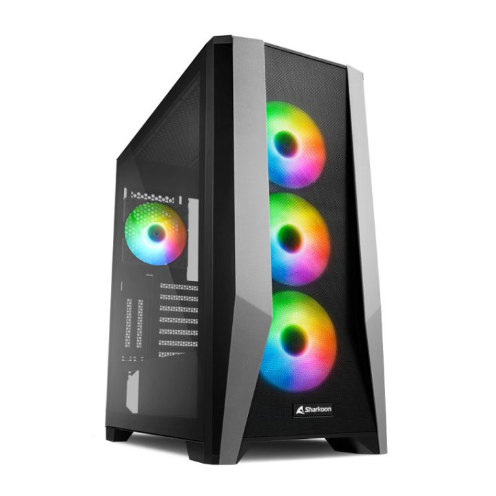 Sharkoon ELITE SHARK TG7M RGB Preto (4044951035069)