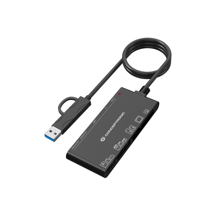 Conceptronic BIAN10B USB 3.2 Gen 1 (3.1 Gen 1) Type-A/Type-C Card…
