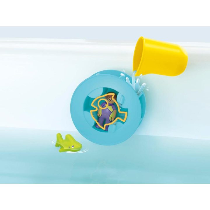 Playmobil junior aqua: water wheel with baby shark (71688)