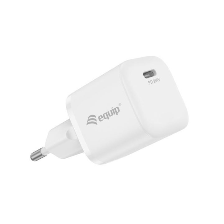 Equip 245520 Smartphone, Tablet Mobile Device Charger, White AC Indoor