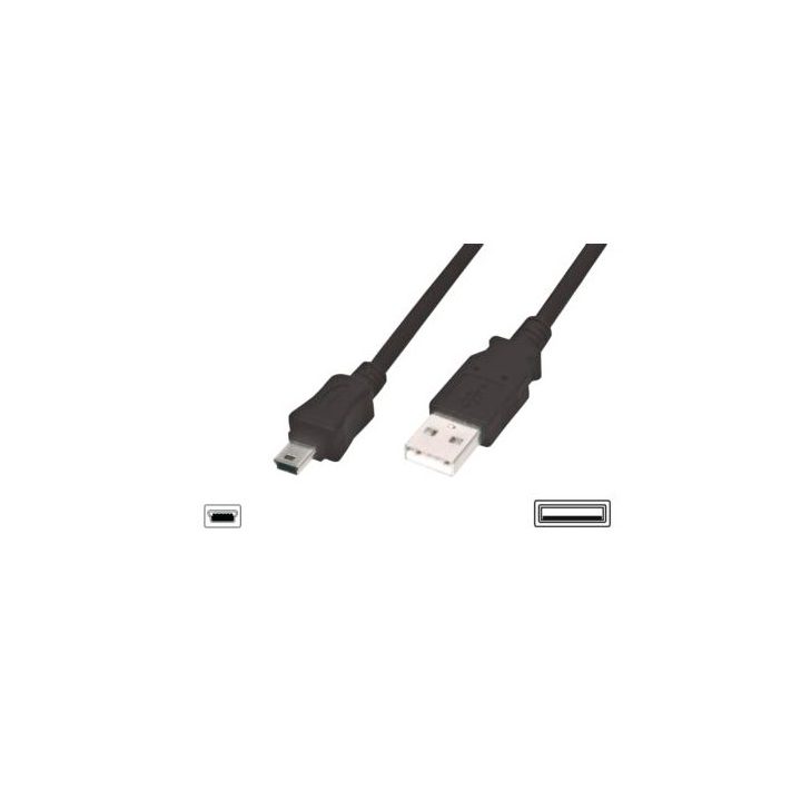 Equip 128521 USB 2.0 Cable A to Mini-B, M/M, 1.8 m