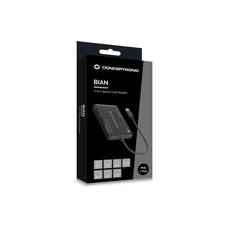 Conceptronic BIAN10B USB 3.2 Gen 1 (3.1 Gen 1) Type-A/Type-C Card…