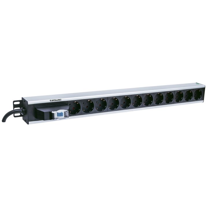 Intellinet 711449 Power Distribution Unit (PDU) 12 AC Outlets Black…