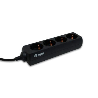 Equip 333281 base múltiple 1,1 m 4 saídas AC Preto
