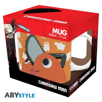 Taza Abystyle chainsaw man pochita 320 ml (ABYMUGA380)