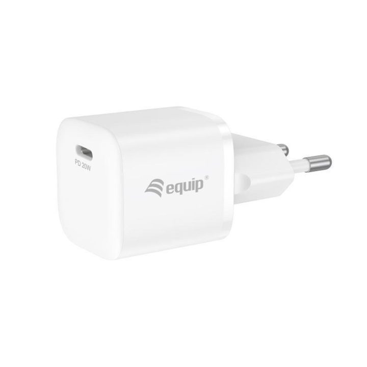 Equip 245520 Smartphone, Tablet Mobile Device Charger, White AC Indoor
