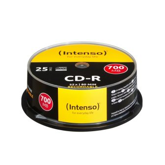 Caixa de CD-R virgens Intenso 700MB-80 min 25 unidades (1001124)
