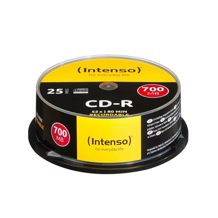 Caixa de CD-R virgens Intenso 700MB-80 min 25 unidades (1001124)