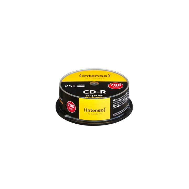 Caixa de CD-R virgens Intenso 700MB-80 min 25 unidades (1001124)