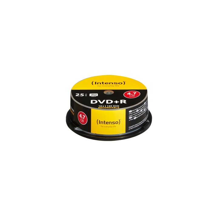 Caixa de DVD+R virgens Intenso 4.7GB 16x 25 unidades (4111154)
