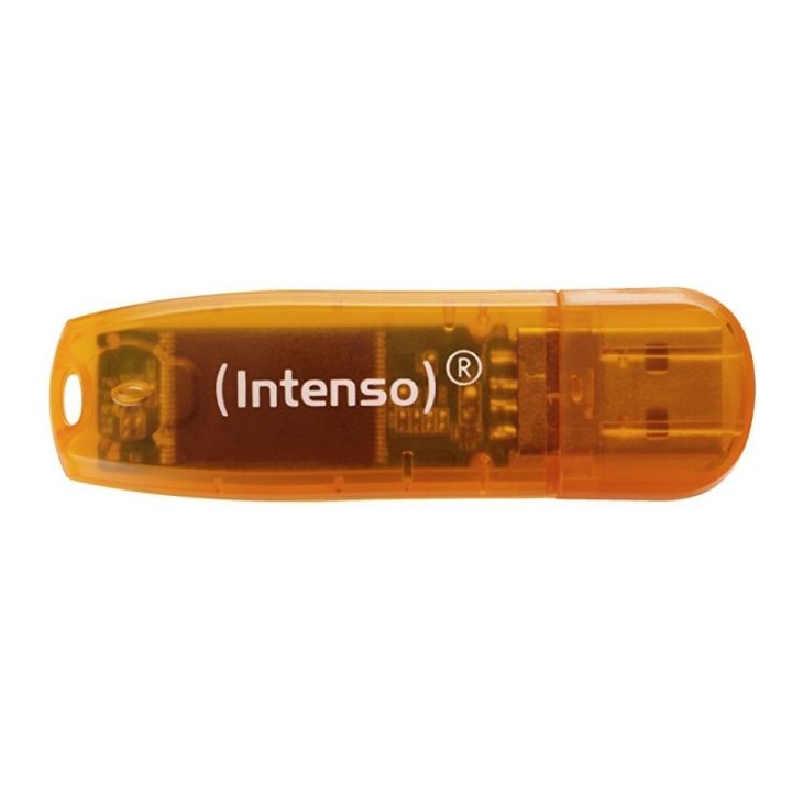 Intenso 3502490 USB Flash Drive 2.0 Rainbow 64GB Orange