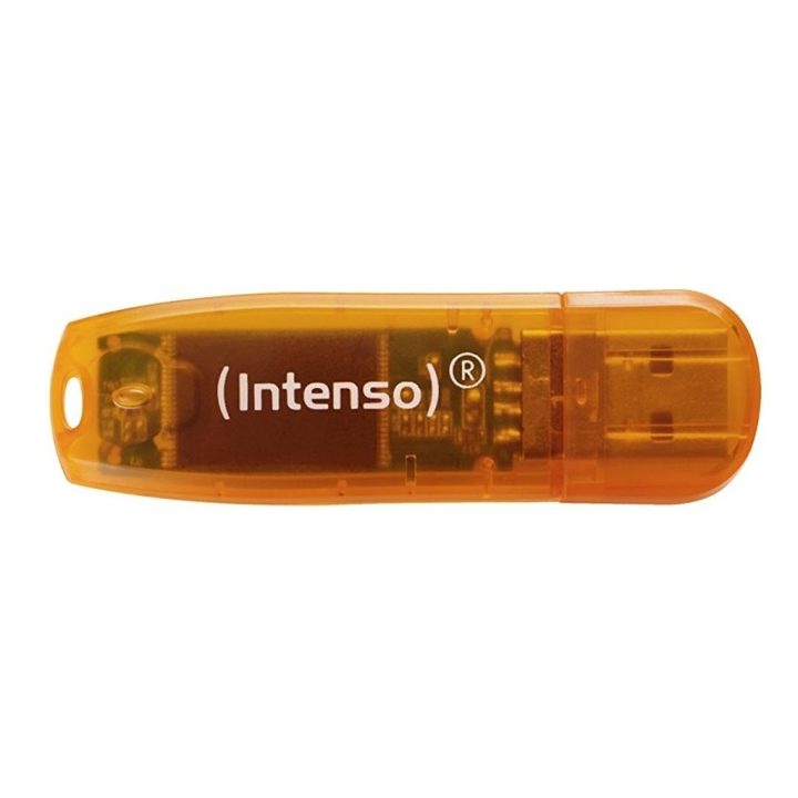 Intenso 3502490 USB Flash Drive 2.0 Rainbow 64GB Orange