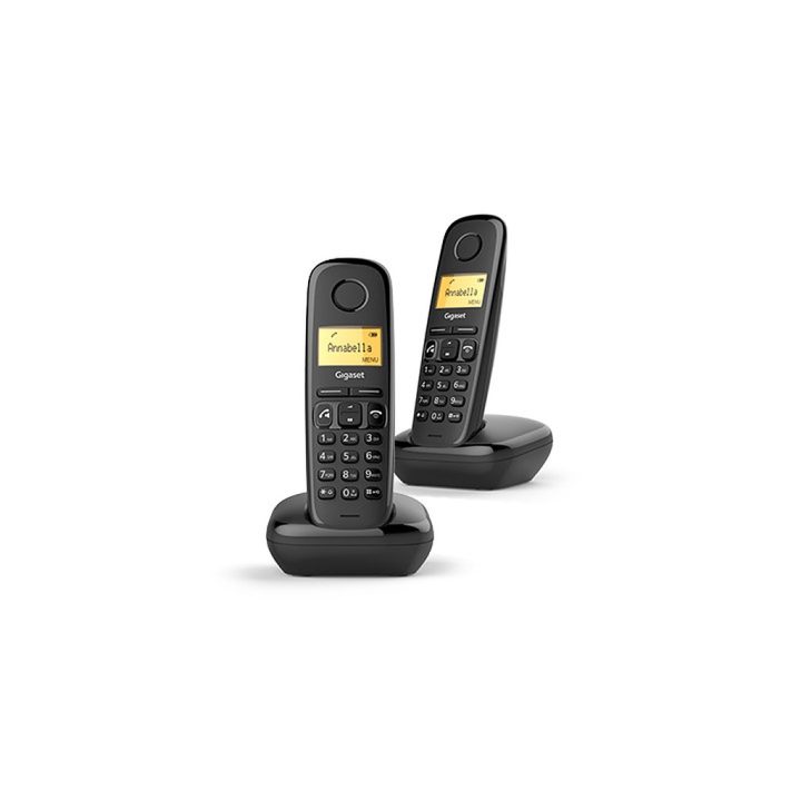 Gigaset A270 Duo DECT Phone Caller ID Black (L36852-H2812-D201)