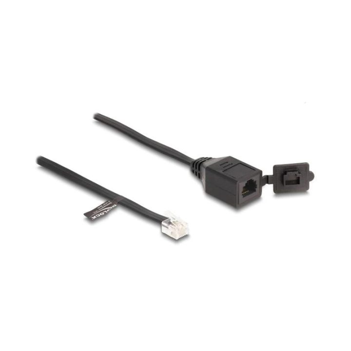 Delock Cable RJ11 macho a RJ11 hembra con tapa (88009)
