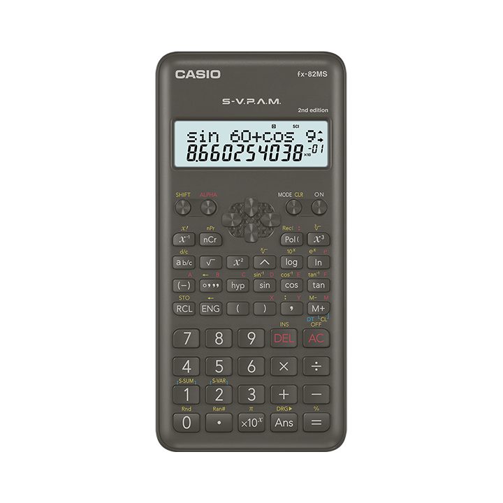 Casio fx-82ms-2-w-et-b 12-digit scientific calculator