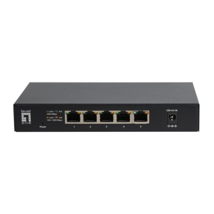 LevelOne GEU-0525 Unmanaged Switch 2.5G Ethernet (100/1000/2500) Black