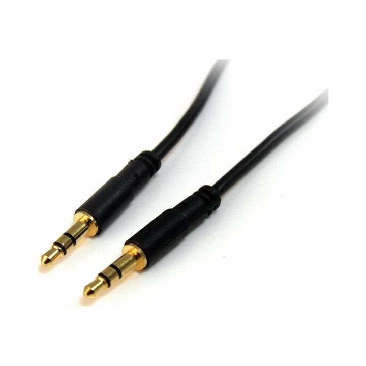 StarTech.com Cabo de Áudio Estéreo de 3,5 mm Fino de 1,8 m - Cabo de…