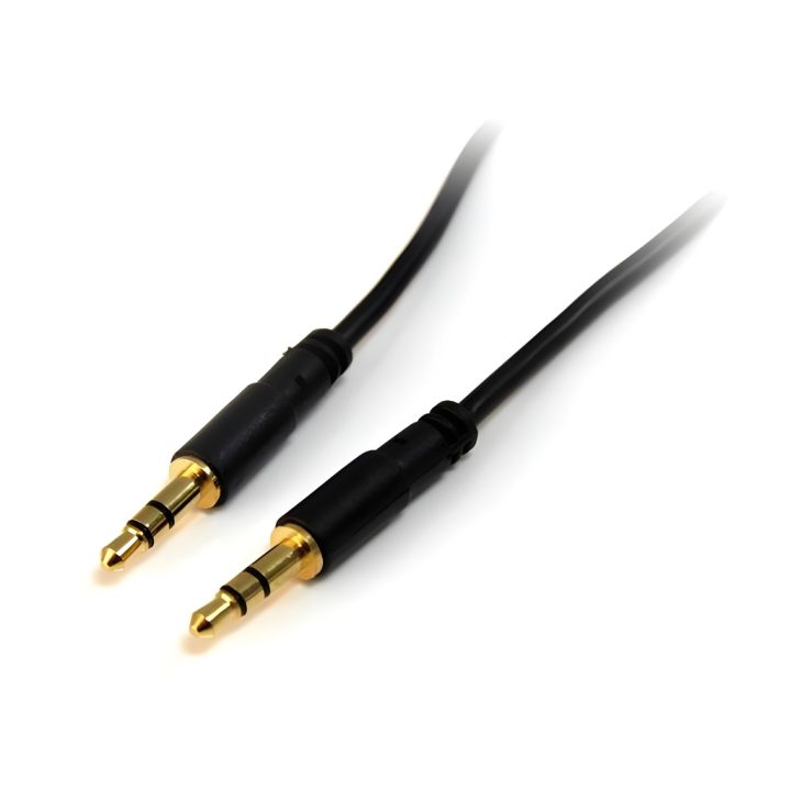 StarTech.com Cabo de Áudio Estéreo de 3,5 mm Fino de 1,8 m - Cabo de…