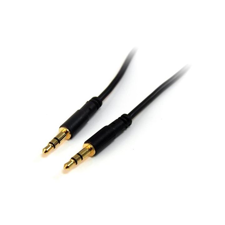 StarTech.com Cabo de Áudio Estéreo de 3,5 mm Fino de 1,8 m - Cabo de…