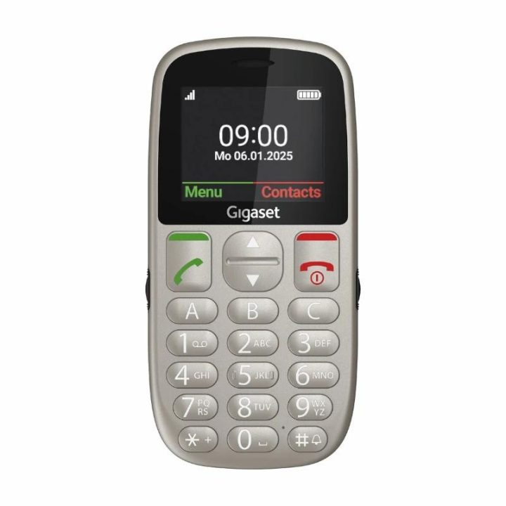 Telemóvel Gigaset GL395 cinzento para seniores (S30853-H1230-R102)