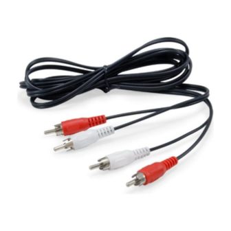 Equip 147094 cabo de áudio 2,5 m 2 x RCA Preto
