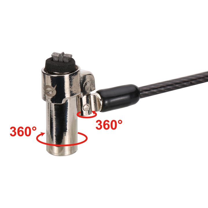 Conceptronic CUSTODIO02BNTM cabo antirroubo Preto 1,8 m