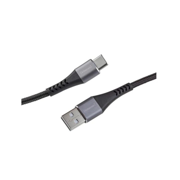 Intenso | Cable USB-A C 1.0m 60W Negro (7900700)
