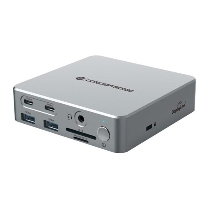 Conceptronic DONN25G Laptop Docking Station Wired USB 3.2 Gen 2 (3.1…