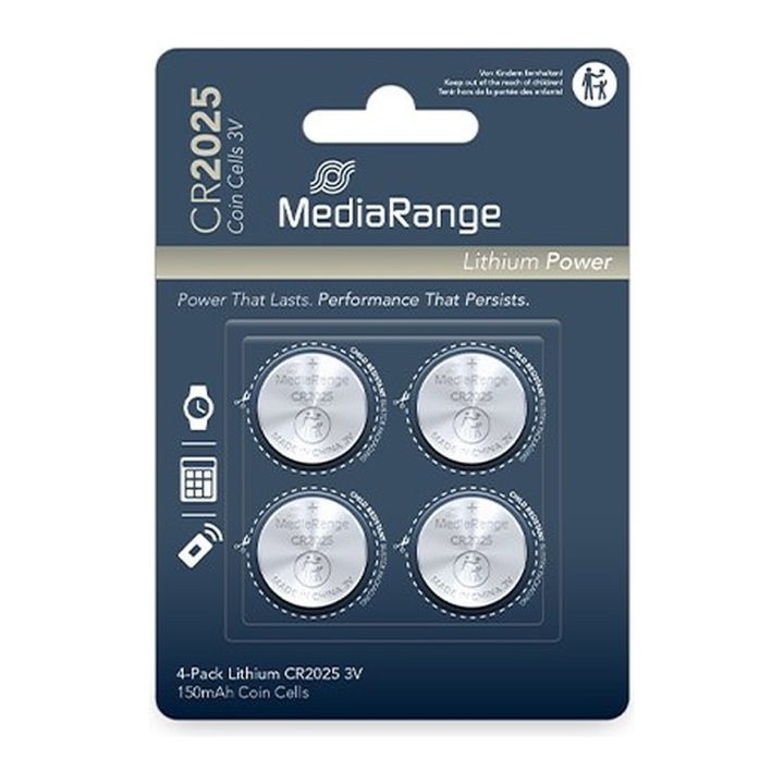 Mediarange CR2025 Button Cell Batteries (MRBAT131)