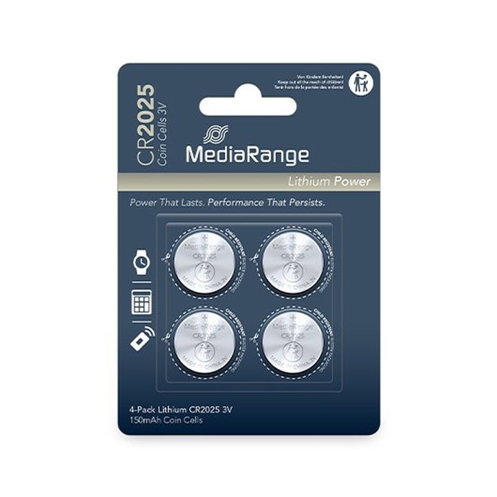 Mediarange CR2025 Button Cell Batteries (MRBAT131)