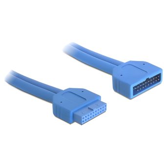 DeLOCK 82943 USB Cable 0.45 m USB 3.2 Gen 1 (3.1 Gen 1) Blue