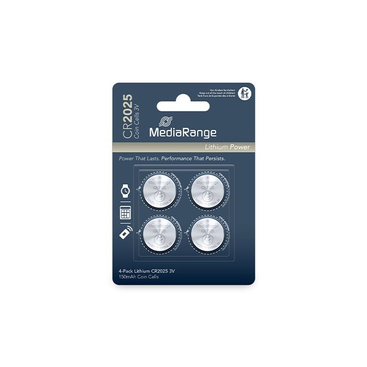 Mediarange CR2025 Button Cell Batteries (MRBAT131)