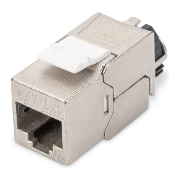 DIGITUS Keystone Module CAT 6A - Shielded - Silver - RJ-45 - 19 g -…