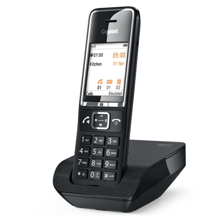 Gigaset COMFORT 550 DECT Phone Caller ID Black (S30852-H3001-D204)