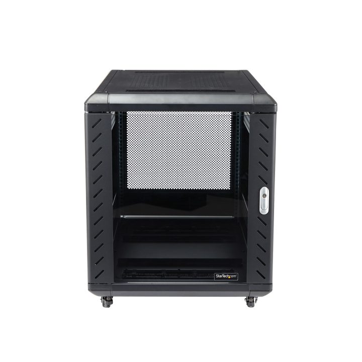 StarTech.com 12U 19" 4-Post Server Rack - Server Rack with Lock and…