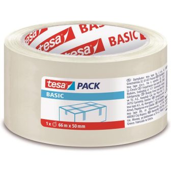 Pack 6 cintas de embalaje basic 50mm.X66M. transparente TESA…