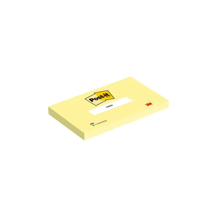 Pack of 12 Sticky Note Pads 100 Sheets 76x127mm Canary Yellow…