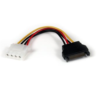 StarTech.com 15cm Power Cable Molex LP4 to SATA Adapter - Female to…