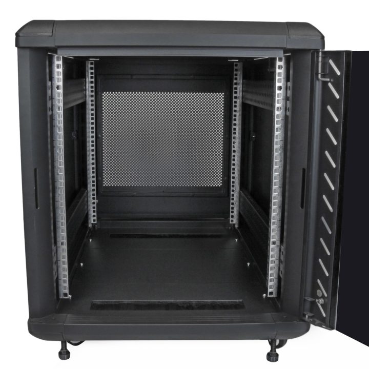 StarTech.com 12U 19" 4-Post Server Rack - Server Rack with Lock and…