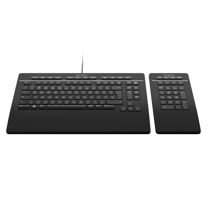 3Dconnexion Keyboard Pro with Numpad teclado Oficina USB + RF…