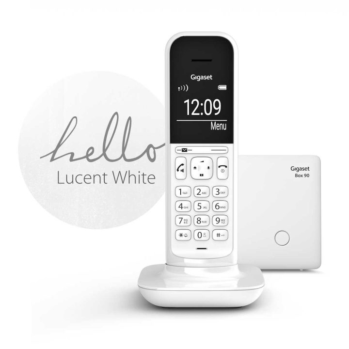 Gigaset CL390 White Cordless Landline Phone (S30852-H2902-D202)