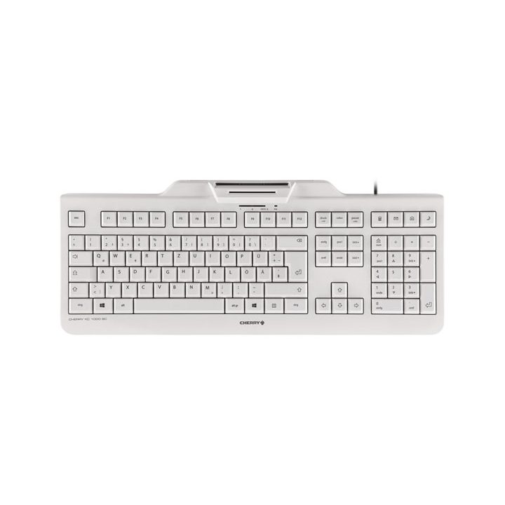 CHERRY KC 1000 SC Universal USB Keyboard QWERTY Spanish Gray