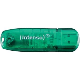 Intenso Rainbow 8GB Green USB 2.0 Flash Drive (3502460)