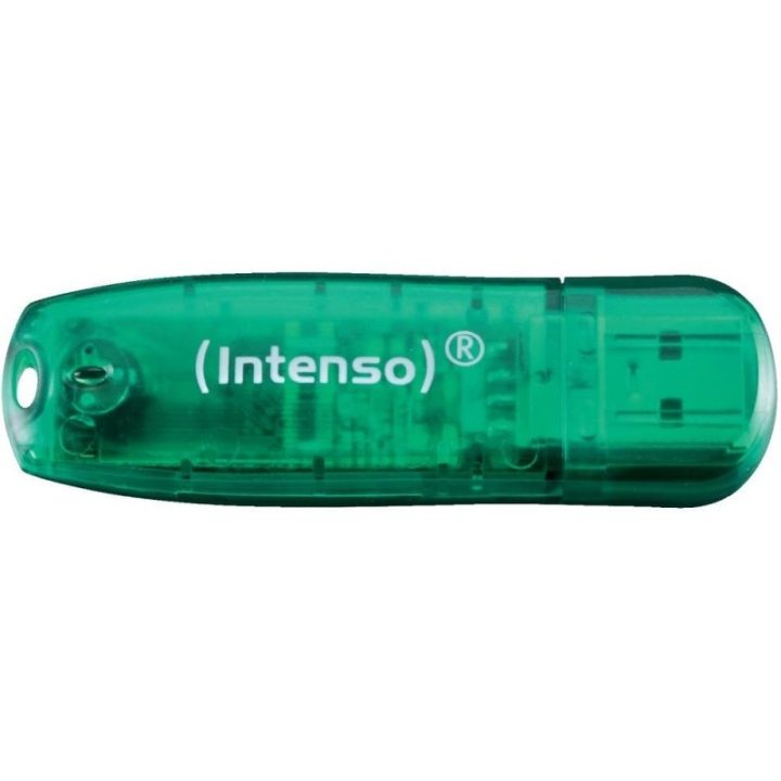 Intenso Rainbow 8GB Green USB 2.0 Flash Drive (3502460)